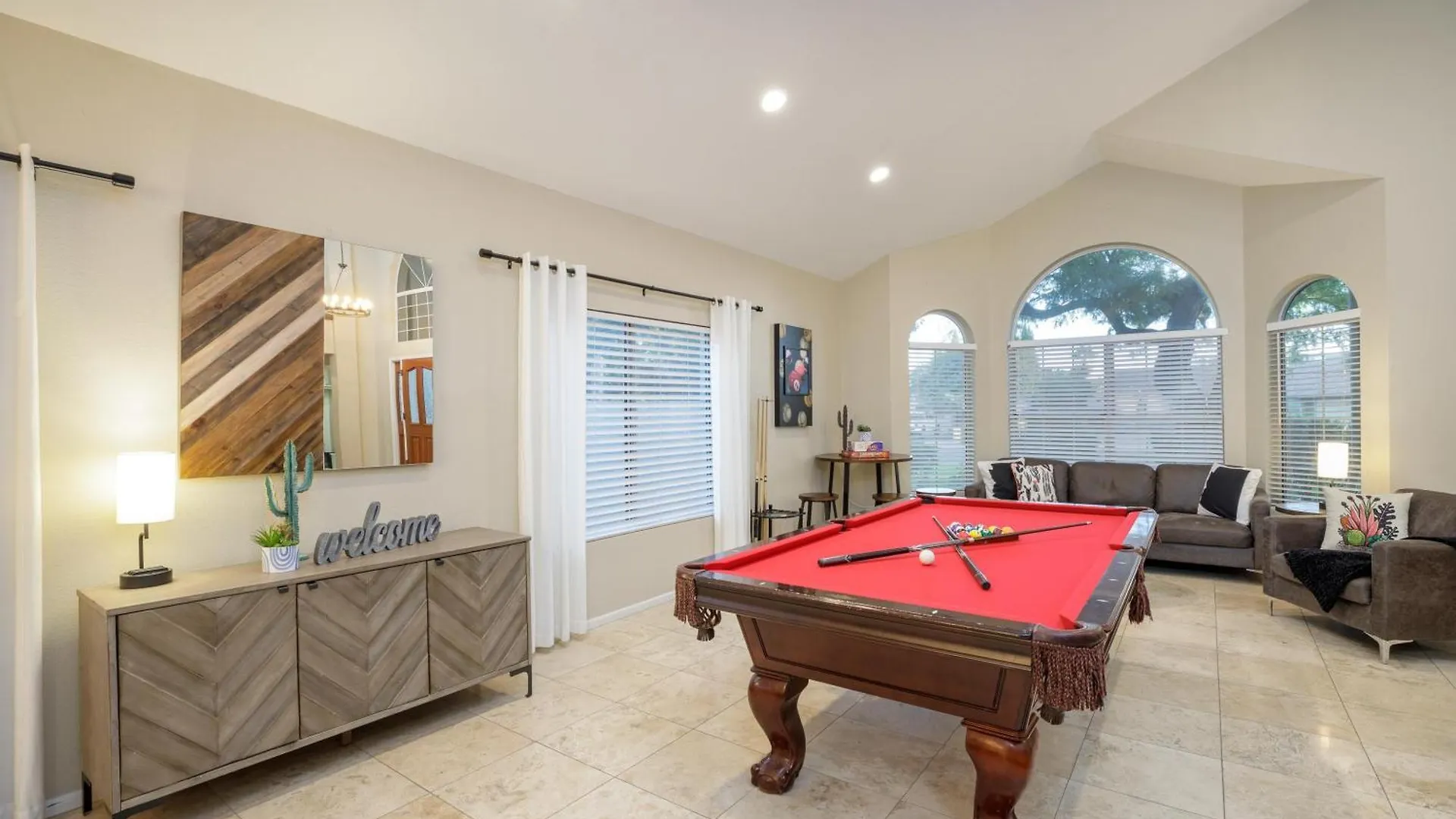 Basketball Game, Heated Pool, Game Room, More